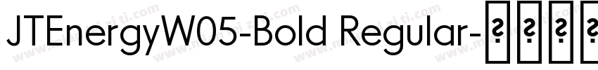 JTEnergyW05-Bold Regular字体转换